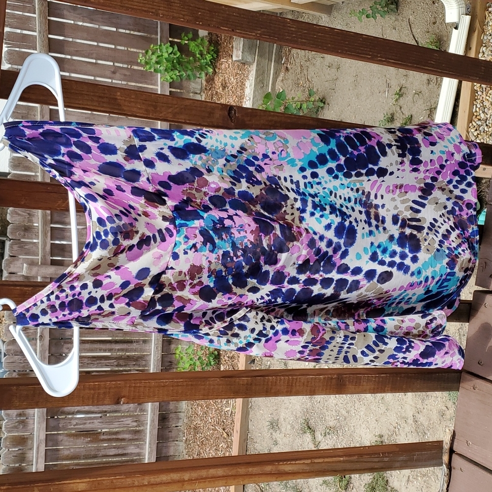 Multi Color Tank Top Splatter Pattern Torrid Size… - image 4